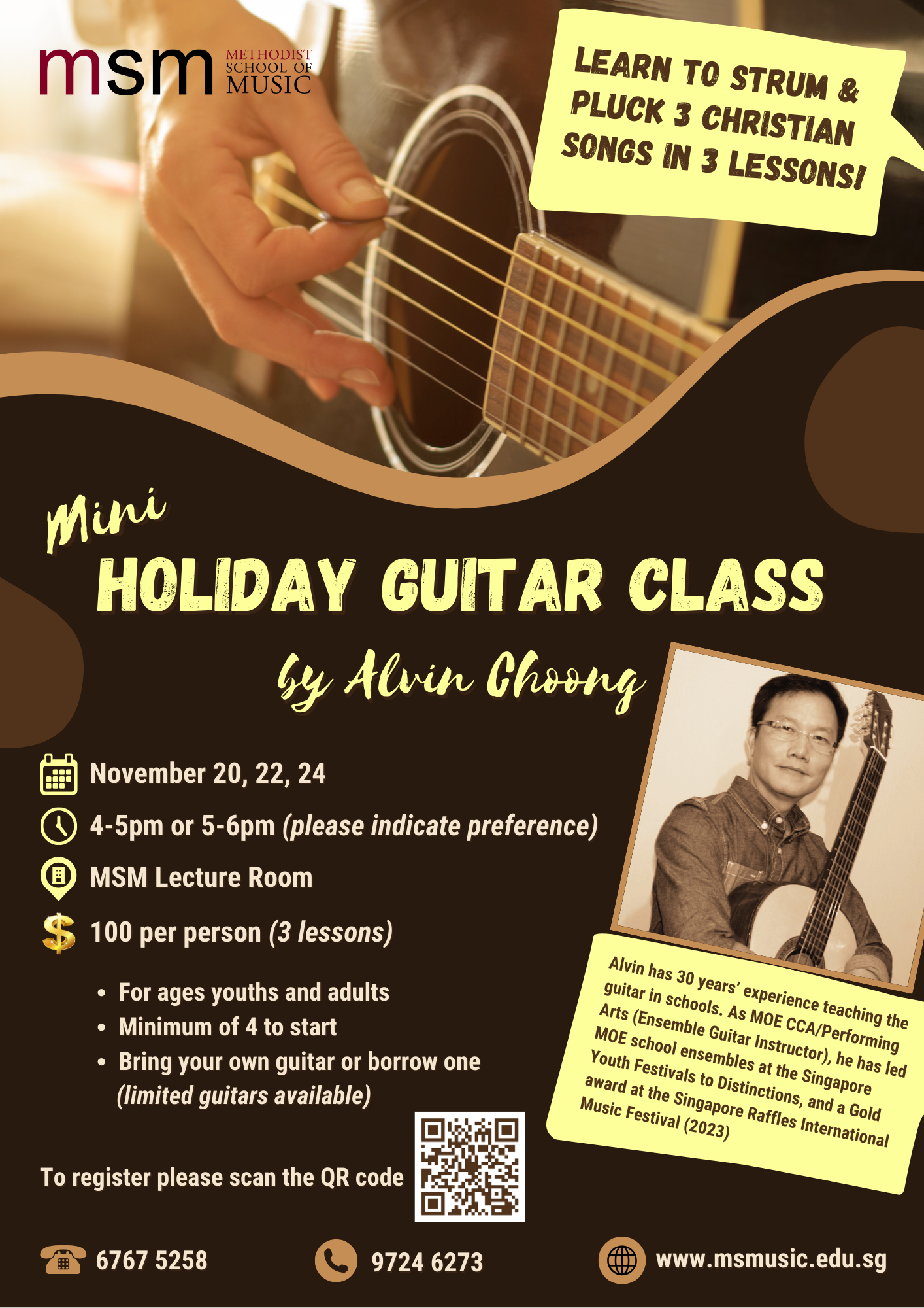 Mini Holiday Guitar Class by Alvin Choong